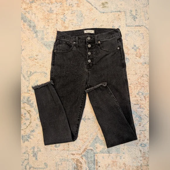 Madewell High Rise Black Jeans - Picture 5 of 8